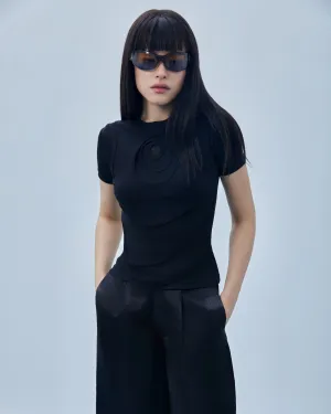 WOMEN'S MULTI-LAYER HUG SHIRT | BLACK