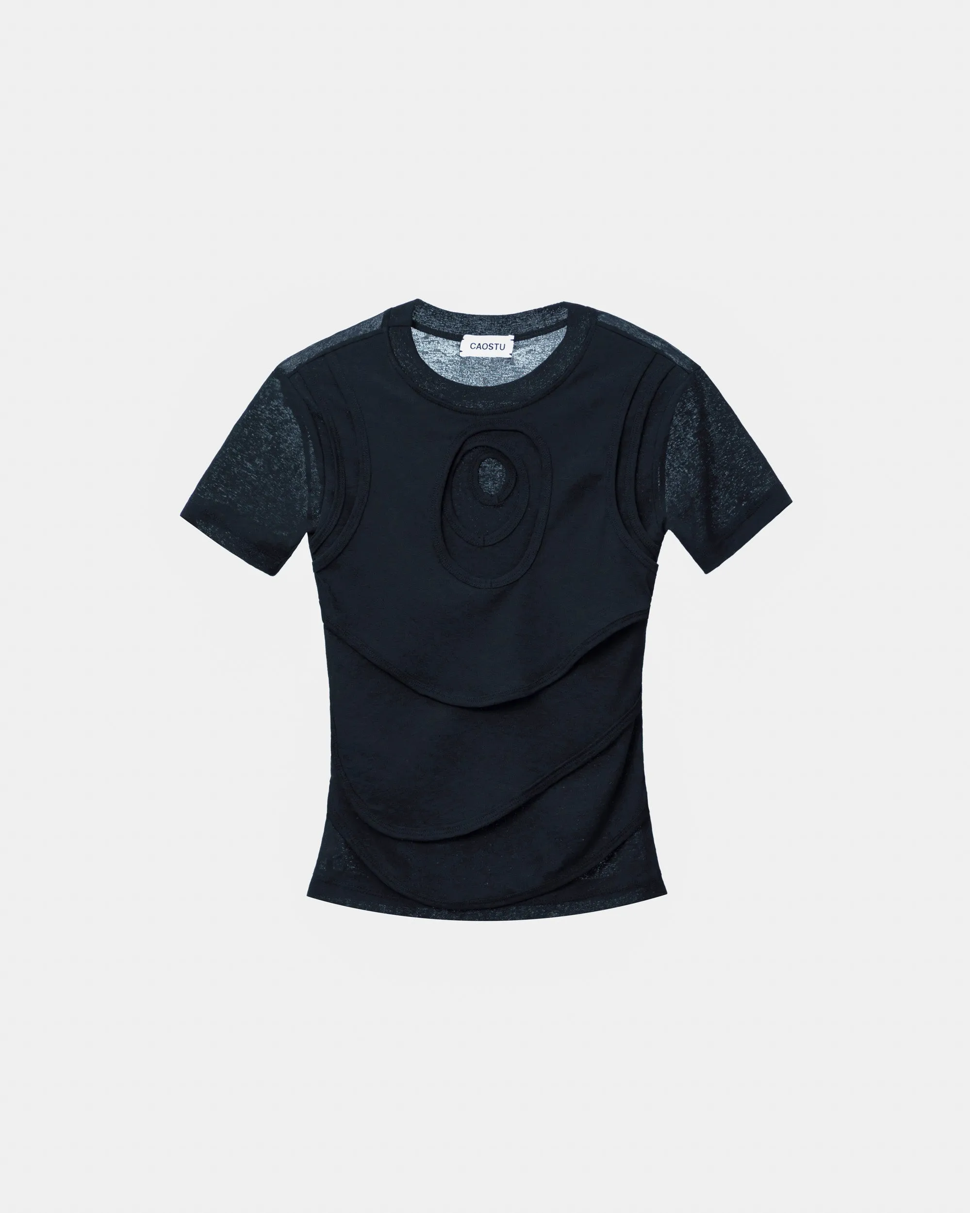 WOMEN'S MULTI-LAYER HUG SHIRT | BLACK