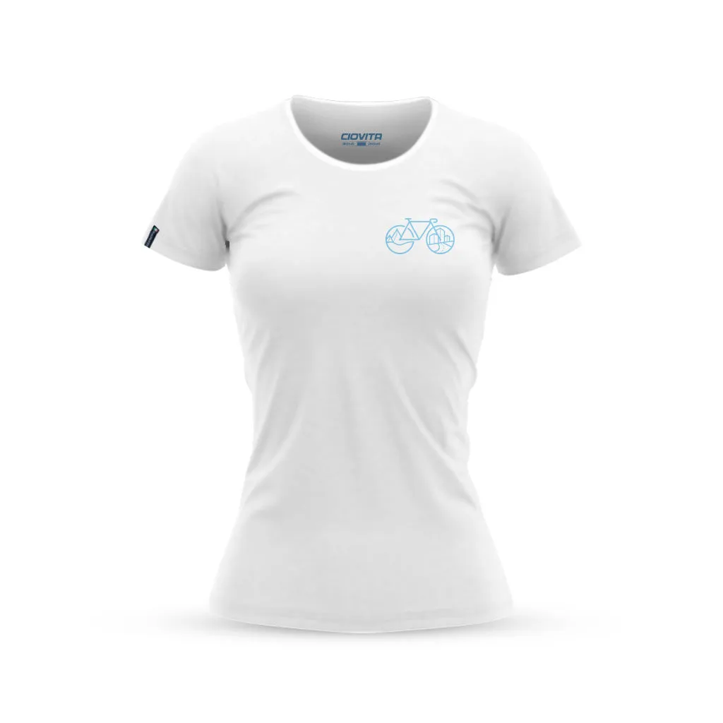 Women's White Skyline Recycled T Shirt