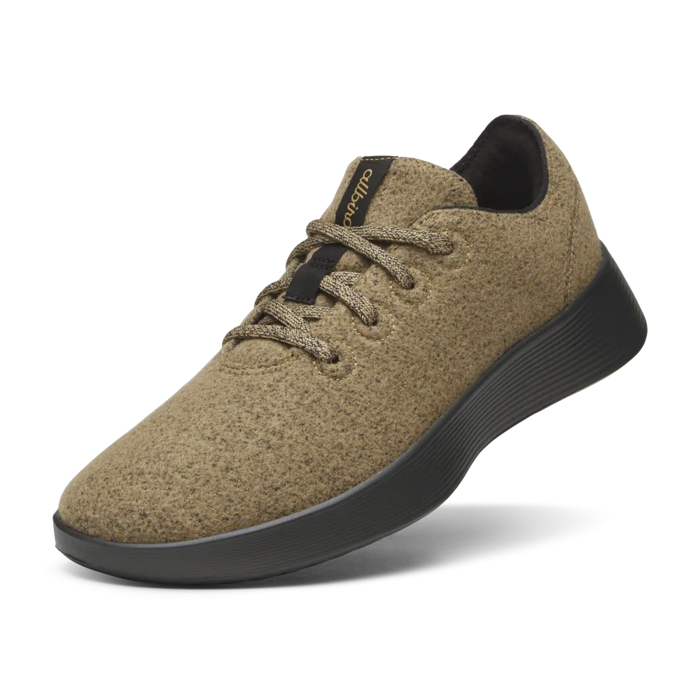Women's Wool Runner Go - Stony Beige (Dark Grey Sole)
