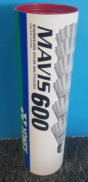 Yonex Mavis  600 Fast Shuttle (Tube 6)-White