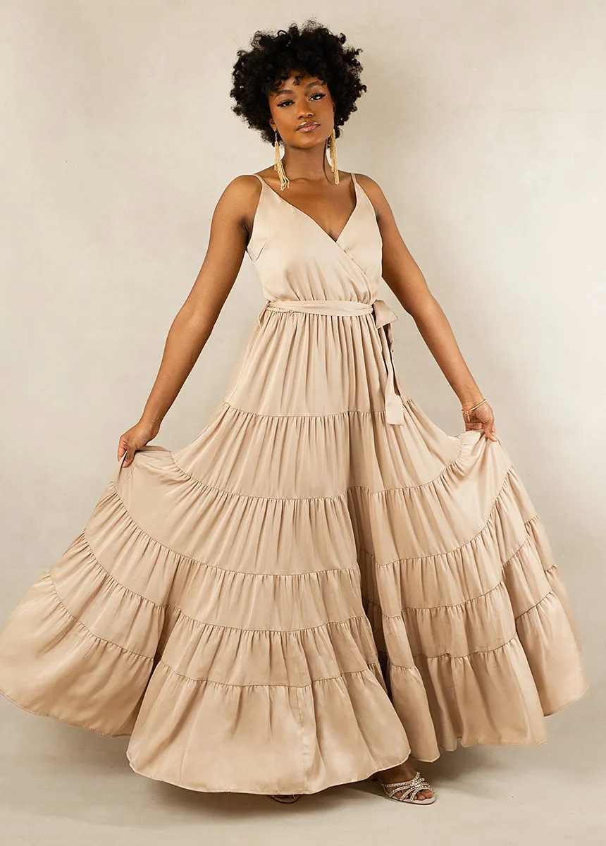 Zayla Bridesmaid Dress in Champagne