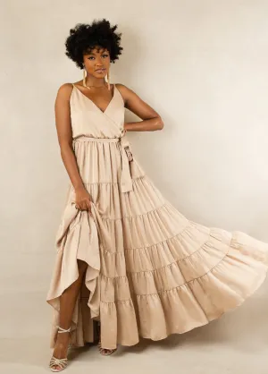 Zayla Bridesmaid Dress in Champagne